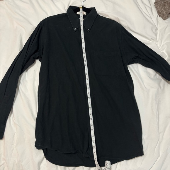 *Made in Canada* Black wool blend dress shirt - Picture 6 of 8